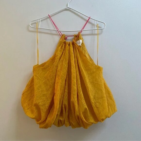 By Anthropologie Halter Parachute Bubble-Hem Tank XS - Picture 5 of 8